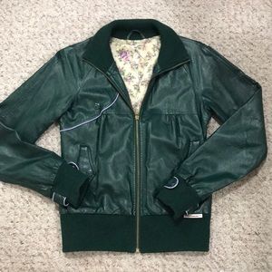 Vintage Imitation Leather jacket